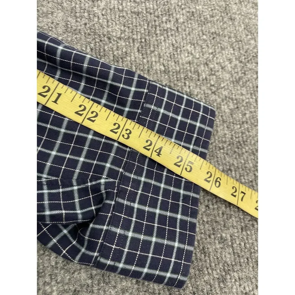 Polo Ralph Lauren Shirt Mens XL Plaid Button Up Blue Long Sleeve Cotton N13